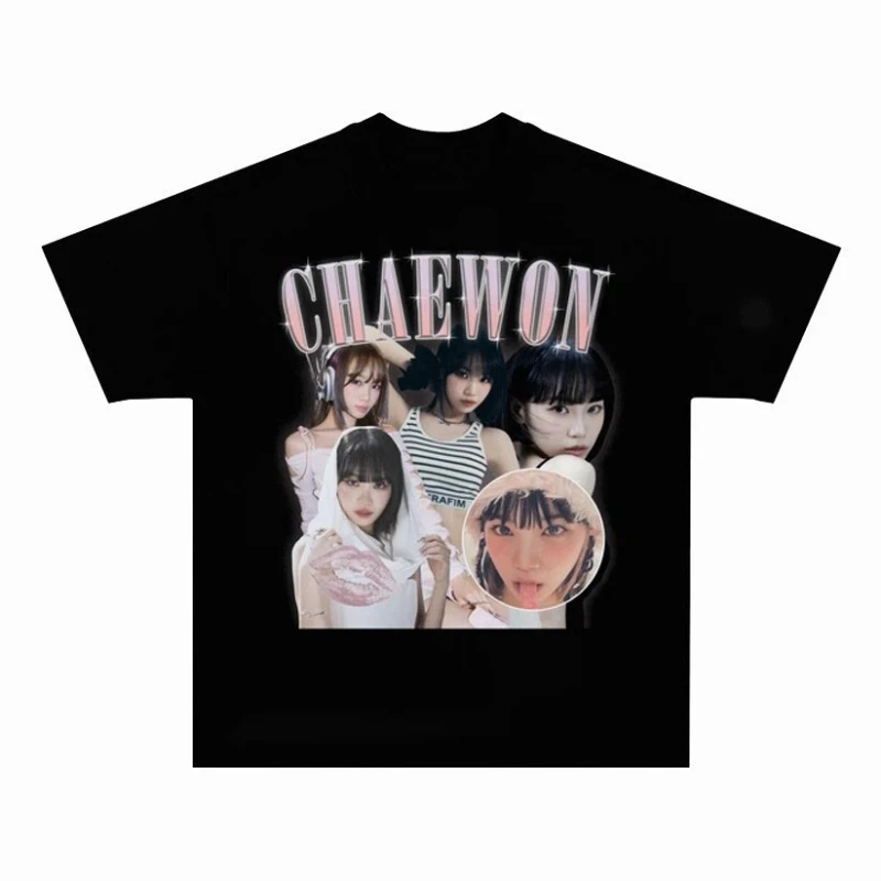 

Футболка Chaewon в американском стиле ретро, мужская футболка, новая летняя модная мужская и женская уличная одежда в стиле ретро