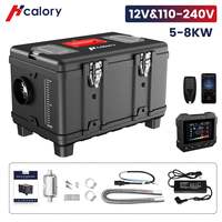 HCALORY 8KW Diesel Air Heater All-in-one 110V/220V AC 12V DC Support with Altitude Mode 6L Fuel Tank Portable Car Parking Heater