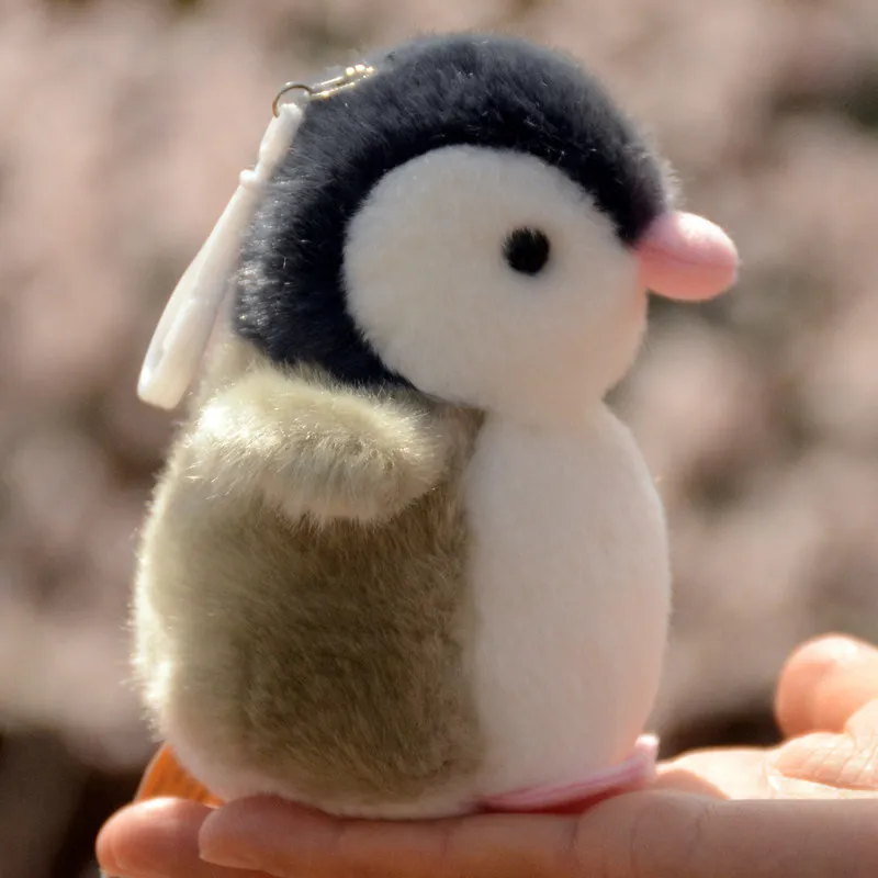 

H12xW9cm Cute Mini Creative Small Penguin Plush Toy Keychain Pressed Sound-Making Kids Girl Birthday Gift