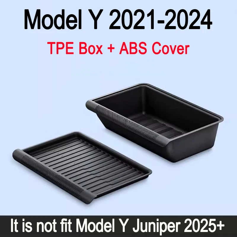 테슬라 모델 Y 주니퍼 2025 출시용 시트 밑 수납함 센터 콘솔 정리함 여행용 액세서리 앞좌석 뒷좌석 트레이 썸네일 10