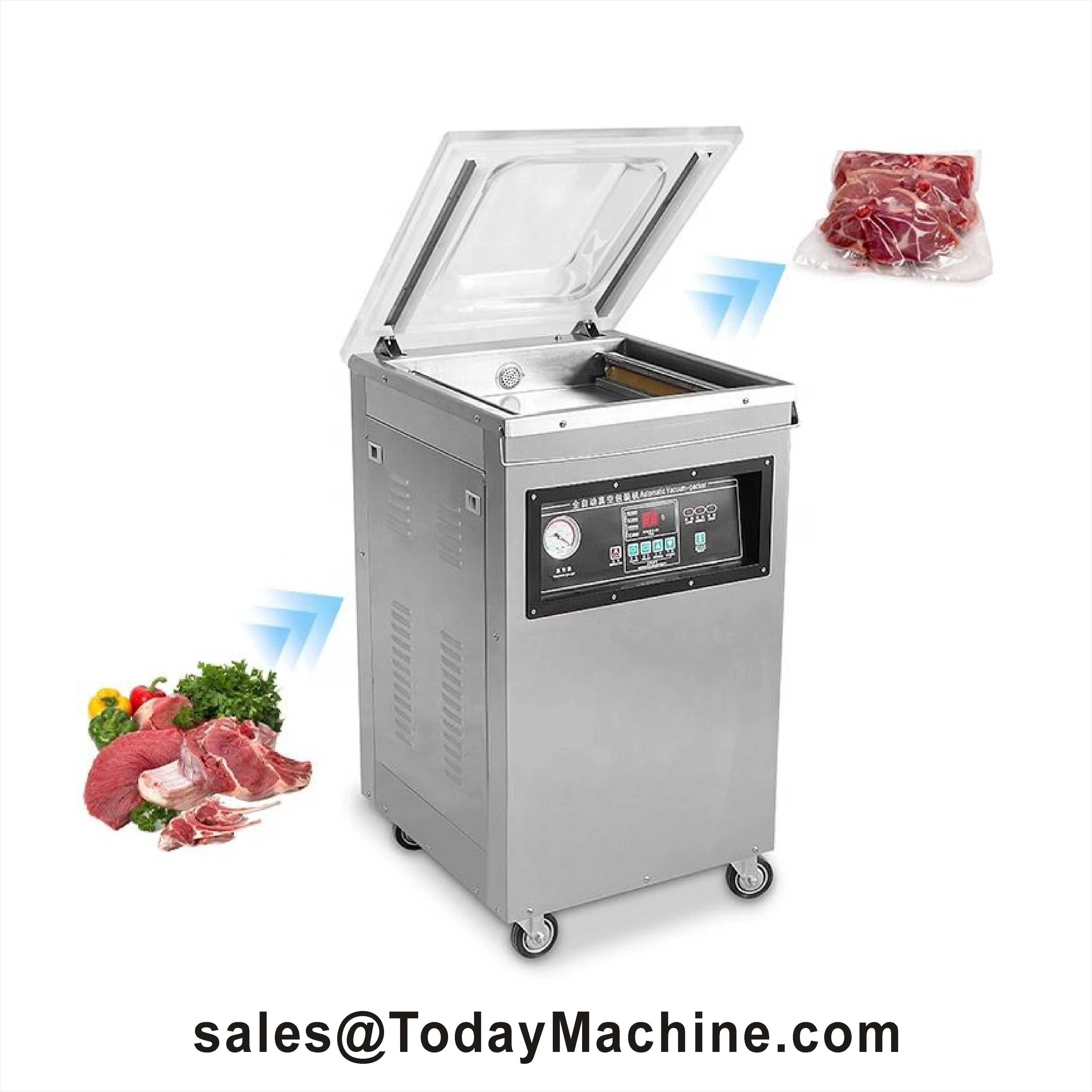 

Industrial Vacuum Packaging Machine with Nitrogen Flushing – Keeping Fresh for Seafood Chicken Meat Fruit Rice Tea