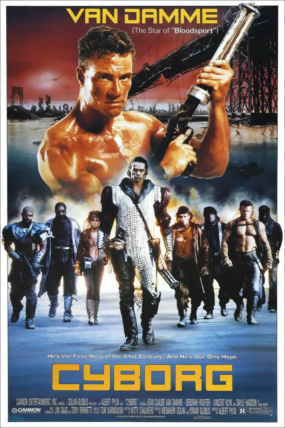 NEW CYBORG VAN DAMME MOVIE Art print Silk poster Home Wall Decor