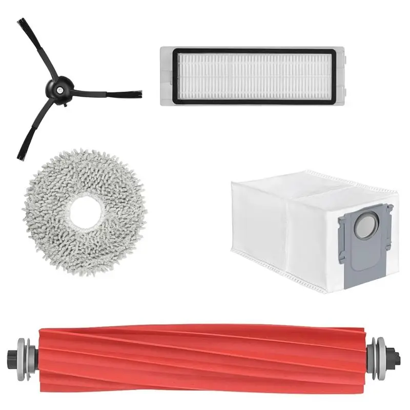 AT19-Accessories For Roborock Q Revo Replacement Parts Robot Vacuum Cleaner Accessory Set Brush Filter Mop Bags