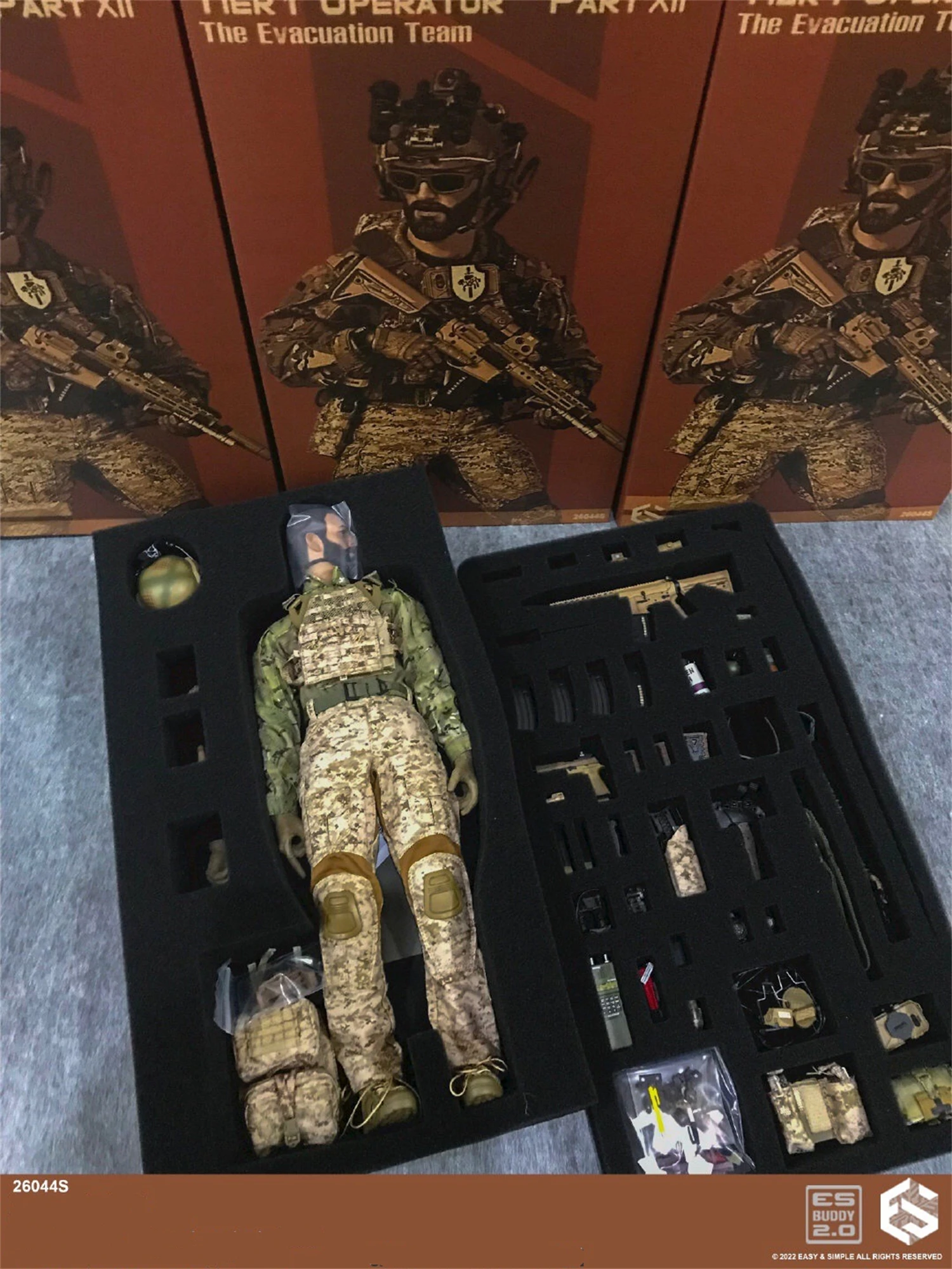 1/6scale Easy Simple ES 26044S troop withdrawal team model set collection static ornament soldier 12inch Action Figure Body Dol