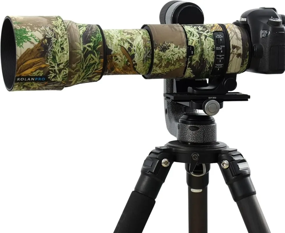 ROLANPRO Camera Lens Coat For SIGMA 150-600mm F5-6.3 DG OS HSM Contemporary Protective Sleeve Camouflage Case Rain Cover