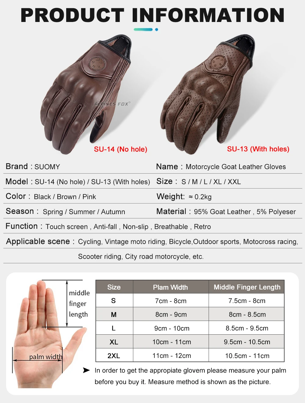 Suomy Women Pink Motorcycle Gloves Touch Screen Leather Electric Bike Glove Cycling Full Finger Motocross Luvas Da Motocicleta