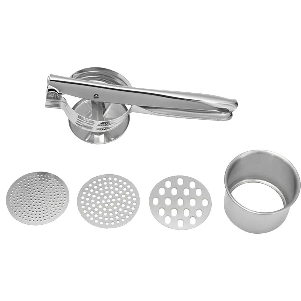 

1Set Stainless Steel Potato Ricer Manual Food Presser Comfortable Mashing Potatoes Carrots Squash Beans