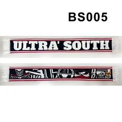 130*18 cm Size Ultras South Hapoel Beer Sheva FC Scarf for Fans Double-faced Knitted BS005