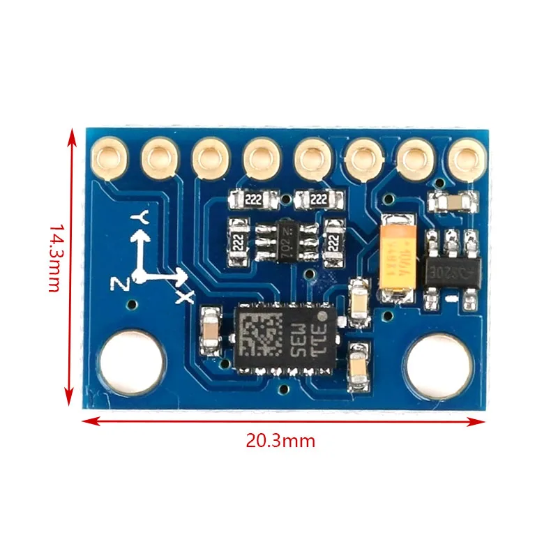 Módulo GY-511 LSM303DLHC Brújula electrónica Acelerómetro de 3 ejes + Sensor de módulo magnetómetro de 3 ejes para Arduino
