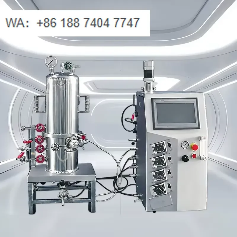 for  Automatic Bioreactor Desktop In-situ Sterilized Glass Fermenter with Motor