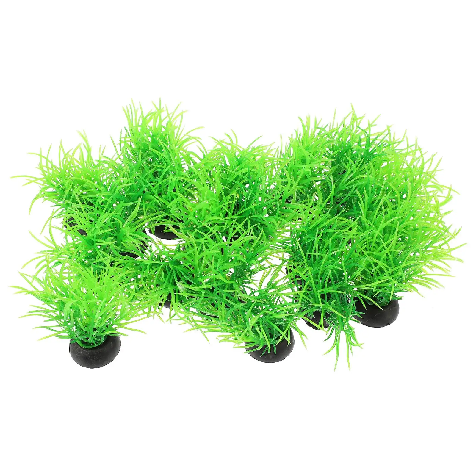 

20 Pcs Aquatic Decoration Green Plastic Plants for Fish Tank Reptile Terrarium Betta Large Leaf Not Fade Deform Easy Maintain