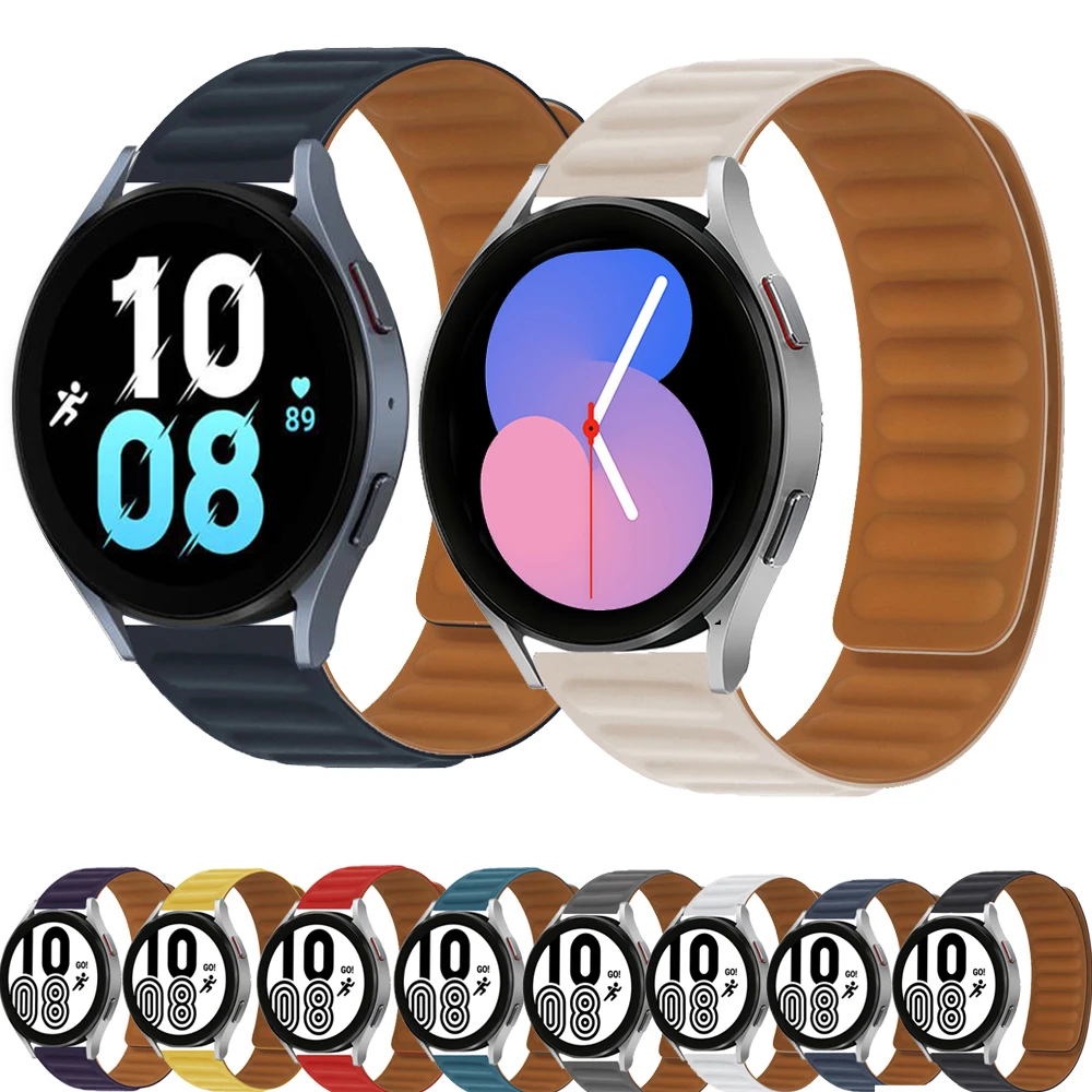 

20mm 22mm silicone Band For Samsung Galaxy watch 4/Active 2/3/46mm/42mm/S3/Huawei GT-2-Pro Bracelet Galaxy Watch 4/5/5 pro strap