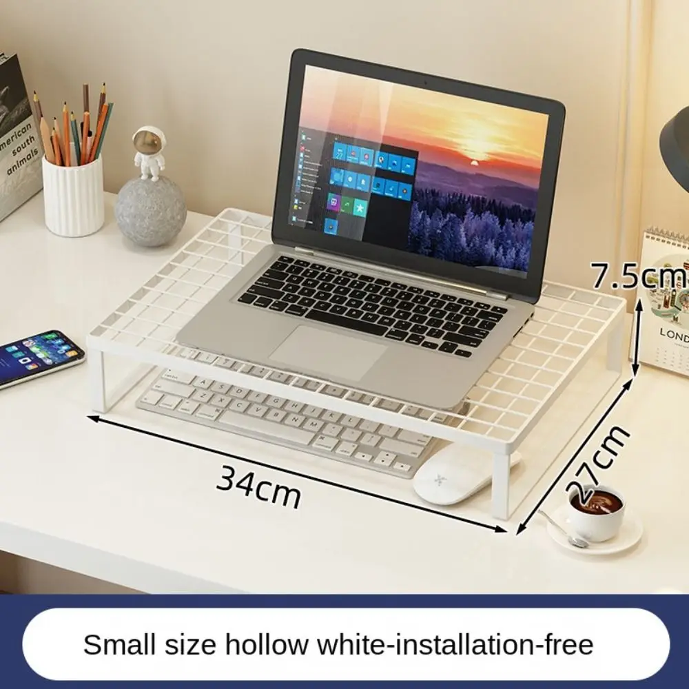 Grid Laptop Grid Cooling Rack Schwarz/Weiß Tragbare Computer Erhöhung Ständer Kühlung Metall Notebook Lagerung Regal Notebooks