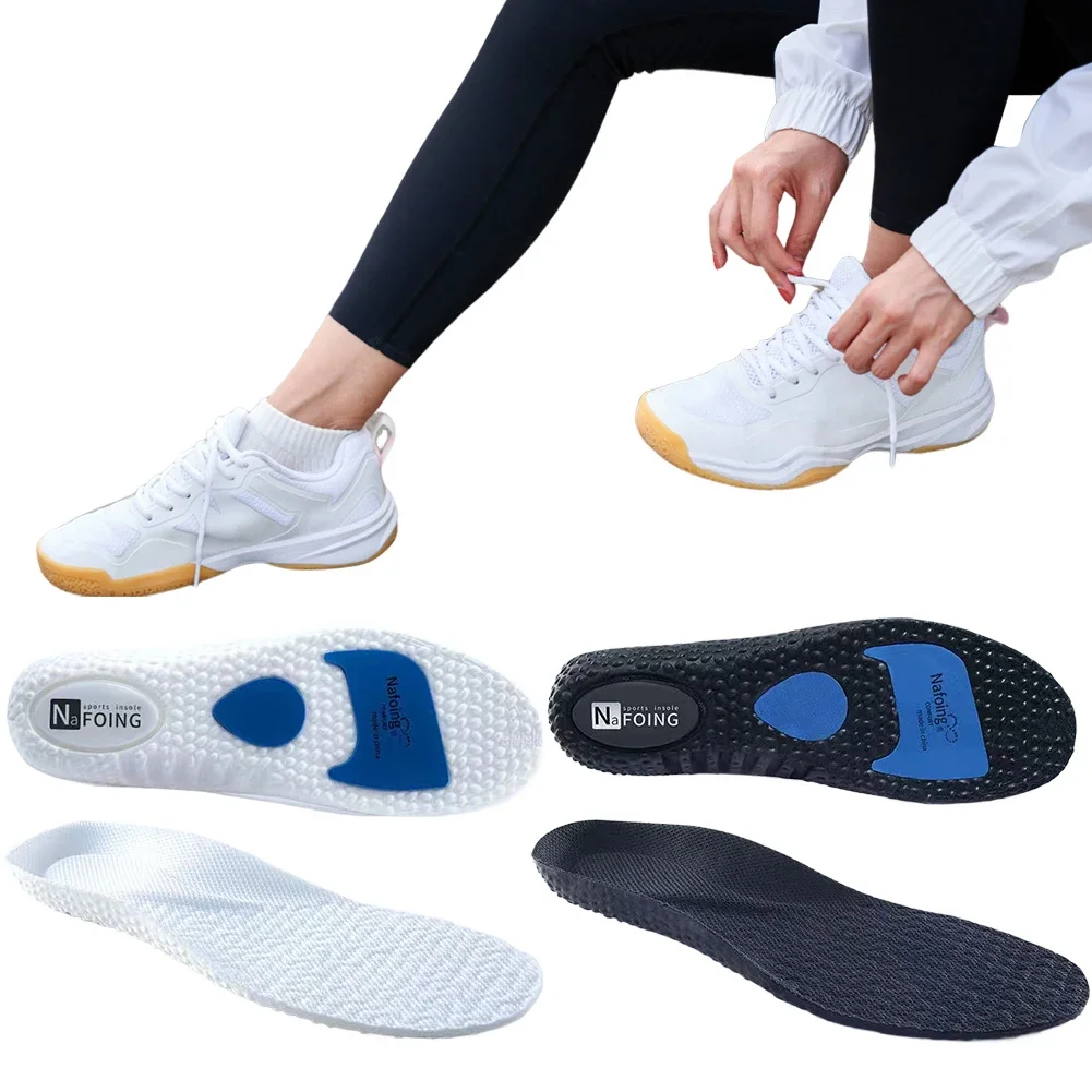 High Elastic Insoles Sweat Absorbent Shock Absorbing Insoles Anti-Slip Orthopedic Shoe Pads  Plantar Fasciitis Triathlon women