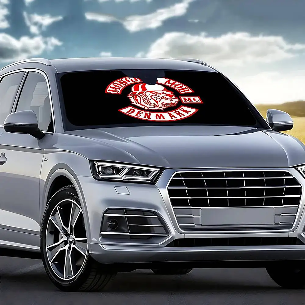 M-Mongrel-MobS كول سيارة ظلة الستائر 130x70 سنتيمتر سيارة ظلة غطاء الزجاج الأمامي UV حماية السيارات قناع اكسسوارات للسيارات