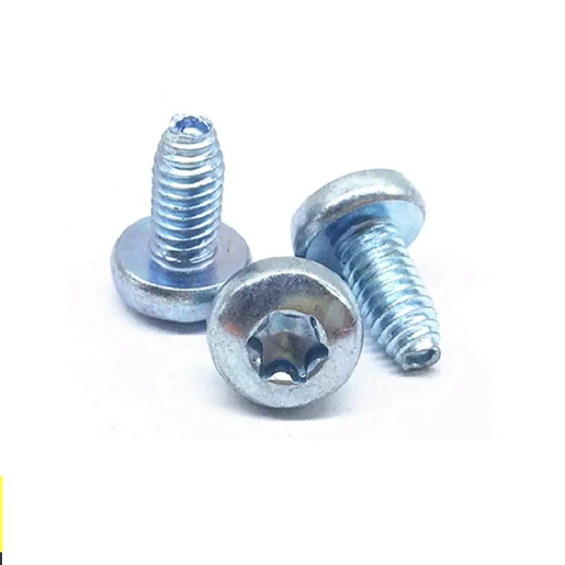 High-strength galvanized inner plum head pan head triangle self-tapping self-locking screw M3 M4 M5 M6*6 8 10 12 14 16 20 25 30