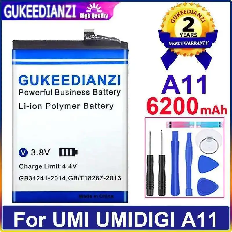

Прочный аккумулятор для мобильного телефона Umi Umidigi A11 6200 мАч