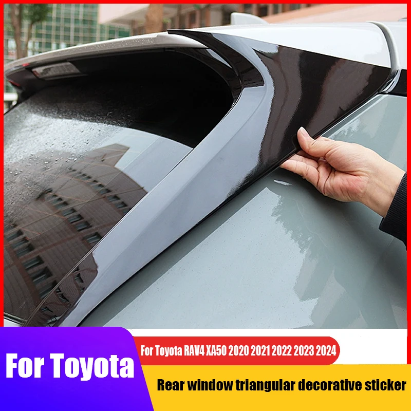 

for Toyota RAV4 XA50 2021 2022 2023 2024 Car rear window decorative strip tailgate side decorative frame ABS material