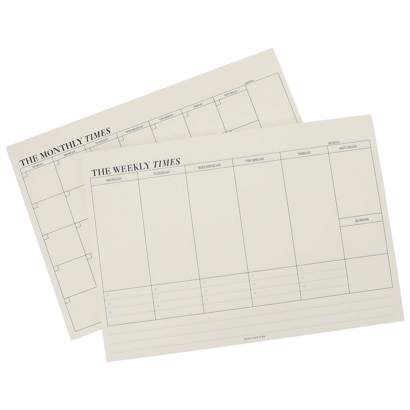 Check List Monthly Paper Tear-off Schedule Desktop Planning Pad Weekly Notepad Work