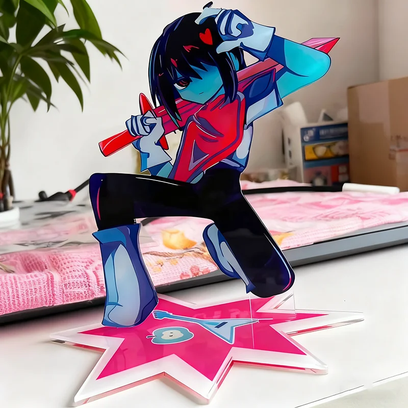 لعبة Deltarune Susie كوسبلاي لوحة واقفة كاواي أكريليك على شكل حامل إكسسوارات دعائم زينة