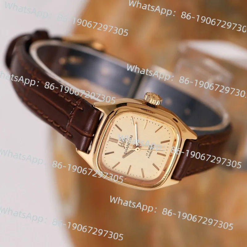 

Domestic Old Shanghai Nostalgic Retro Exquisite Gold Manual Mechanical Watch, Postgraduate Entrance Examination Watch for Women
