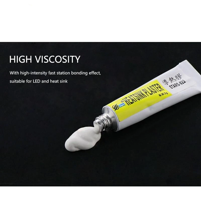 

5/10/15g Thermal Paste Conductive Heatsink Plaster Viscous Adhesive Glue For Chip VGA RAM LED IC Cooler Radiator Cooling