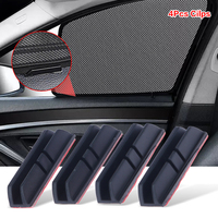 4PCS Magnetic Car Window Shades - Side Window Sunshade Curtain Clips for Summer UV Protection (Universal Fit)