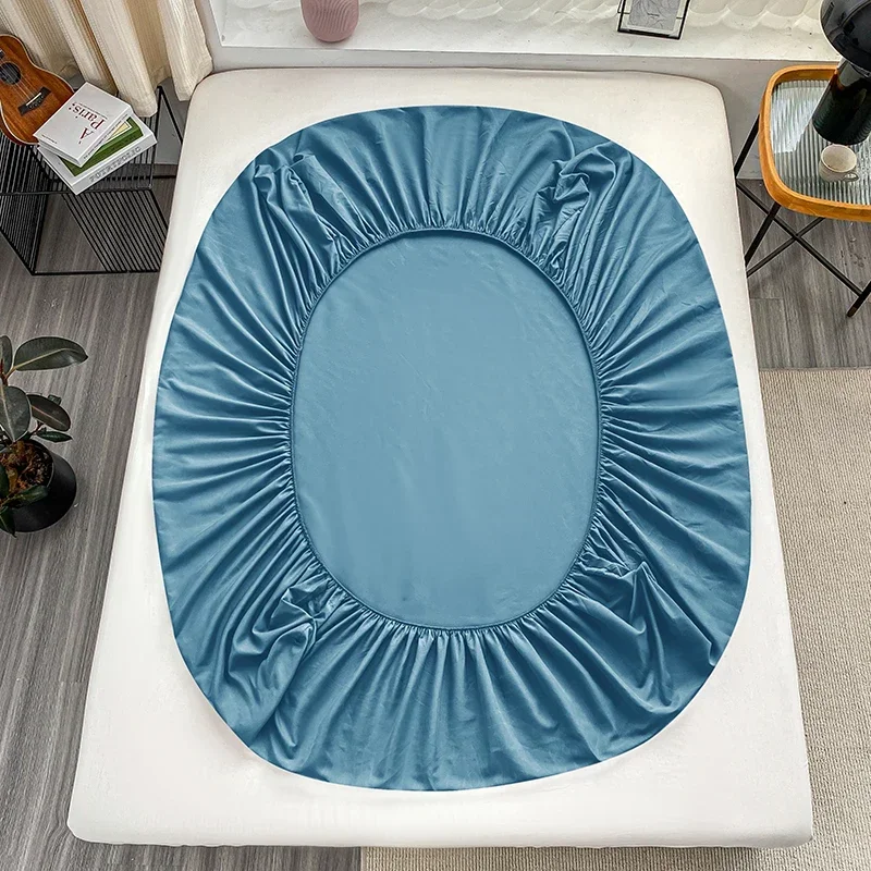Double Bed Sheets Couple Elastic Fitted Sheet Microfiber Ultra-Soft Hotel Luxury Mattress Cover Queen Single King Size