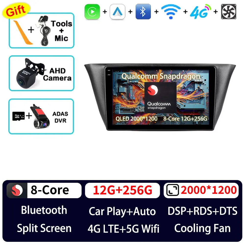 Android 15 Autoradio Voor Iveco Daily 6 2014 - 2022 Navi Head Unit QLED GPS Multimedia Speler BT Draadloze Carplay Video Head Unit