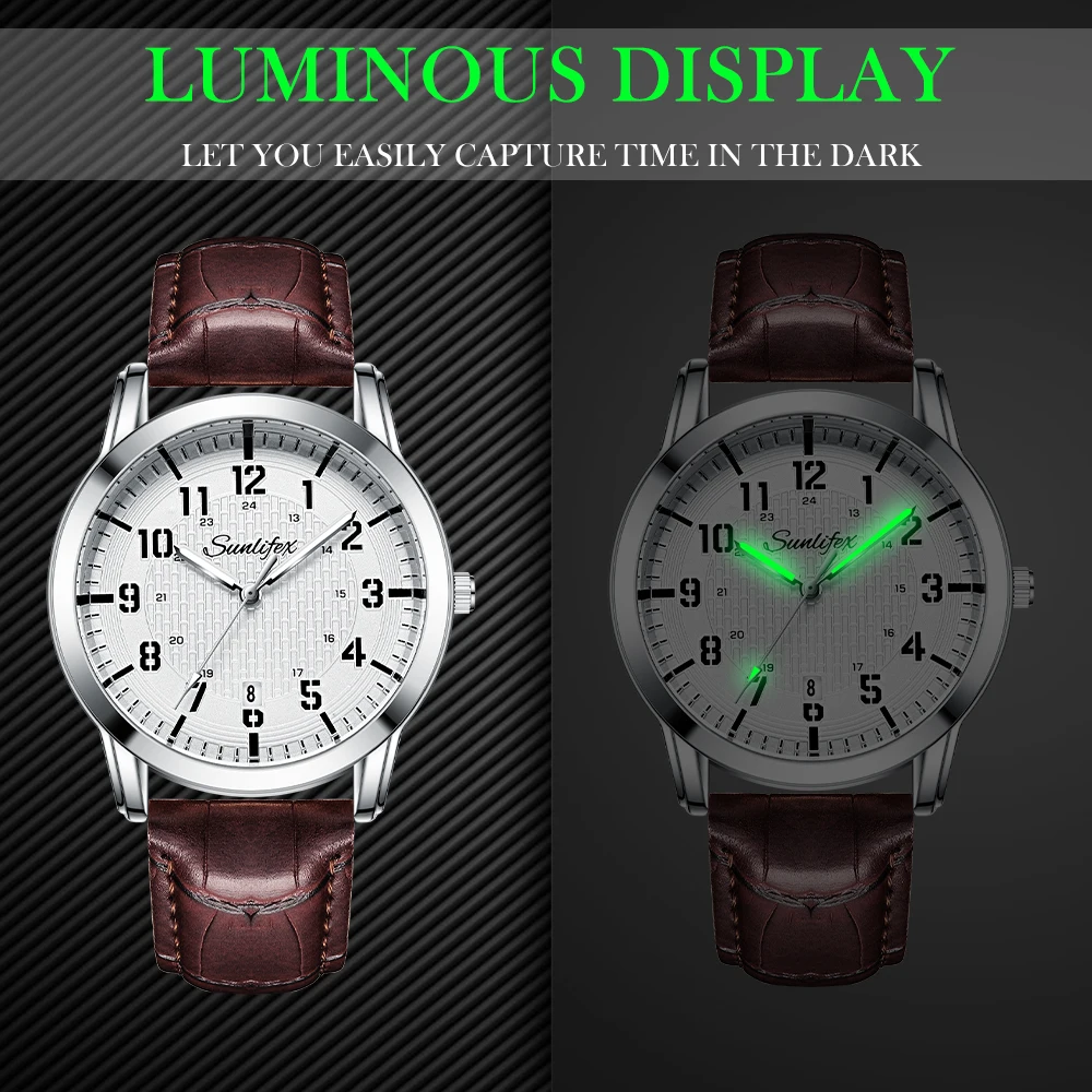 Sunlifex Traditional Business Men's Watch Leisure Business Simple Quartz Watch