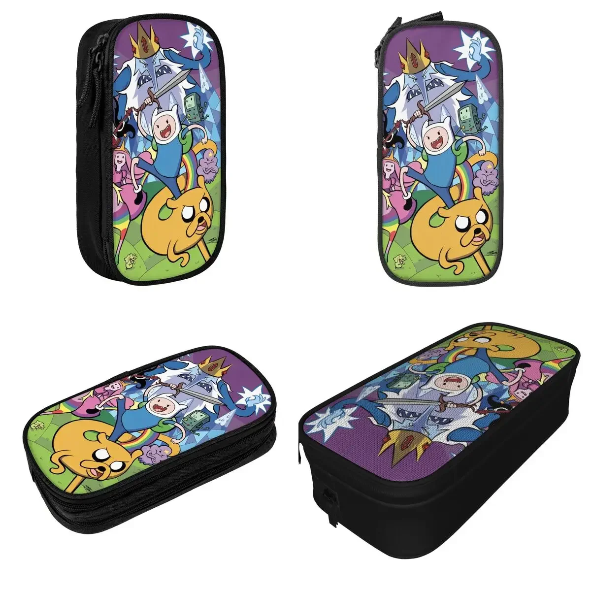 

Adventures Times Pencil Cases Creative Cartoon Pen Bag Kids Big Capacity Students School Cosmetic Pencilcases
