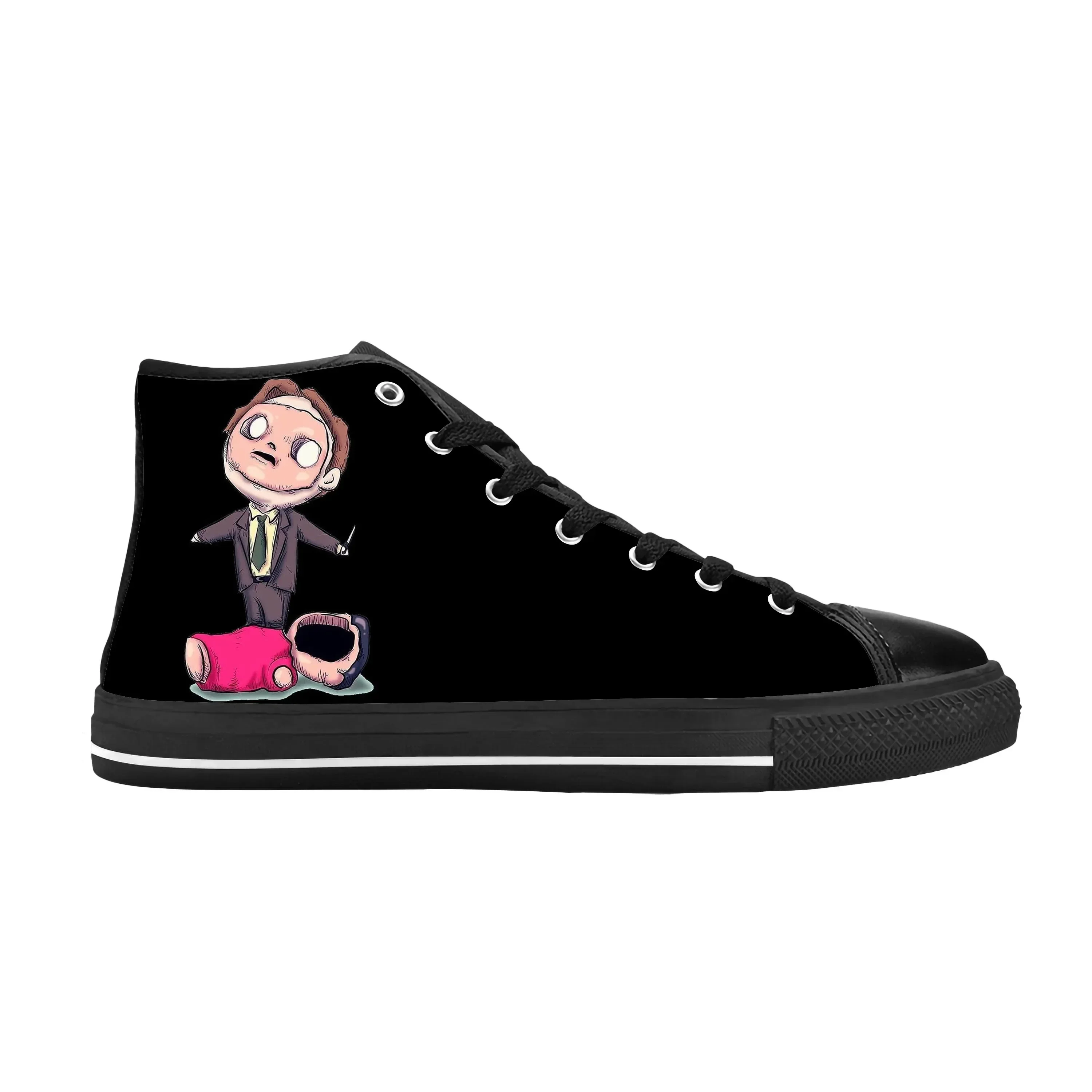 

The Office TV Show Michael Scott Dwight Schrute Casual Cloth Shoes High Top Comfortable Breathable 3D Print Men Women Sneakers