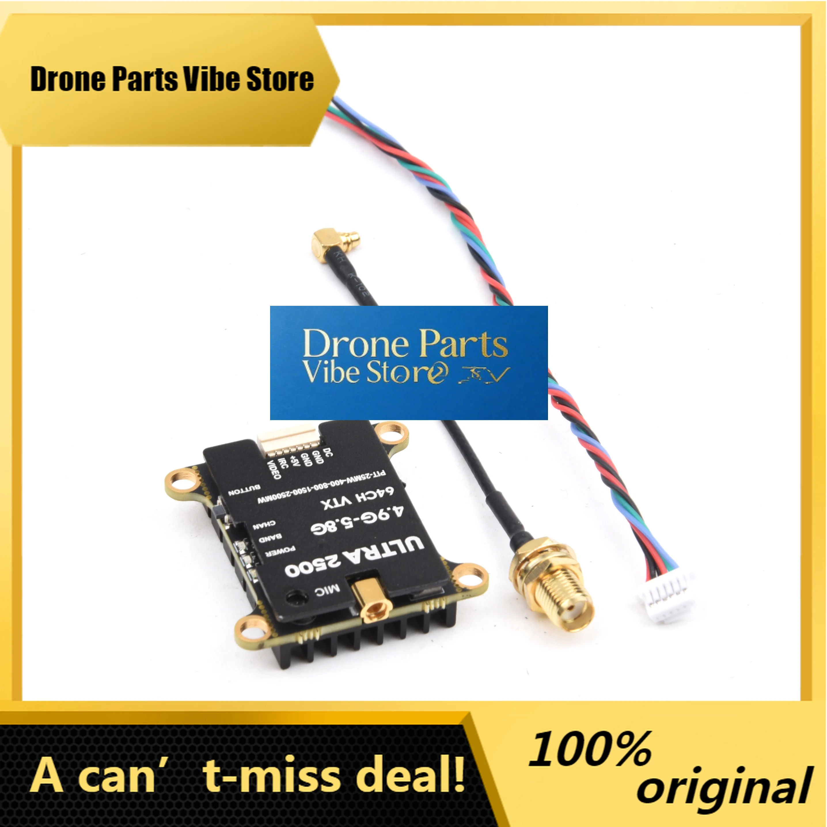 

Drone PartsFPV 4.9G-5.8G 2.5W 0MW/25/400/800/1.5W/2.5W 64CH Transmitter VTX For RC Models Long Range FPV Racing Drone Frame