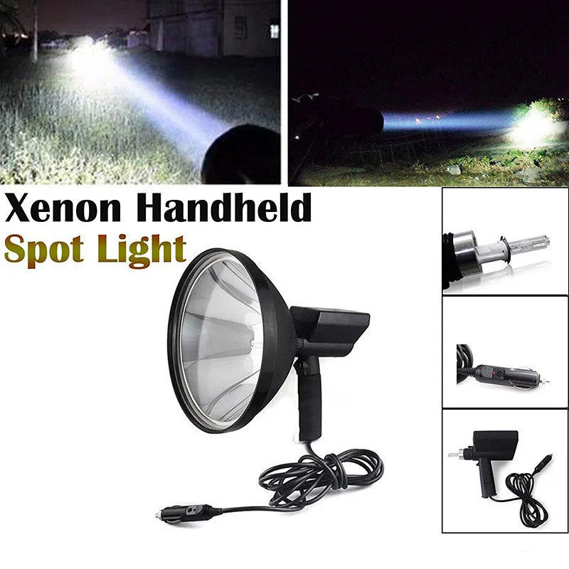 Reflector de Xenón HID de mano para coche, foco para camión, luz de búsqueda al aire libre, 9 pulgadas, 12V, 100W, 5 pulgadas