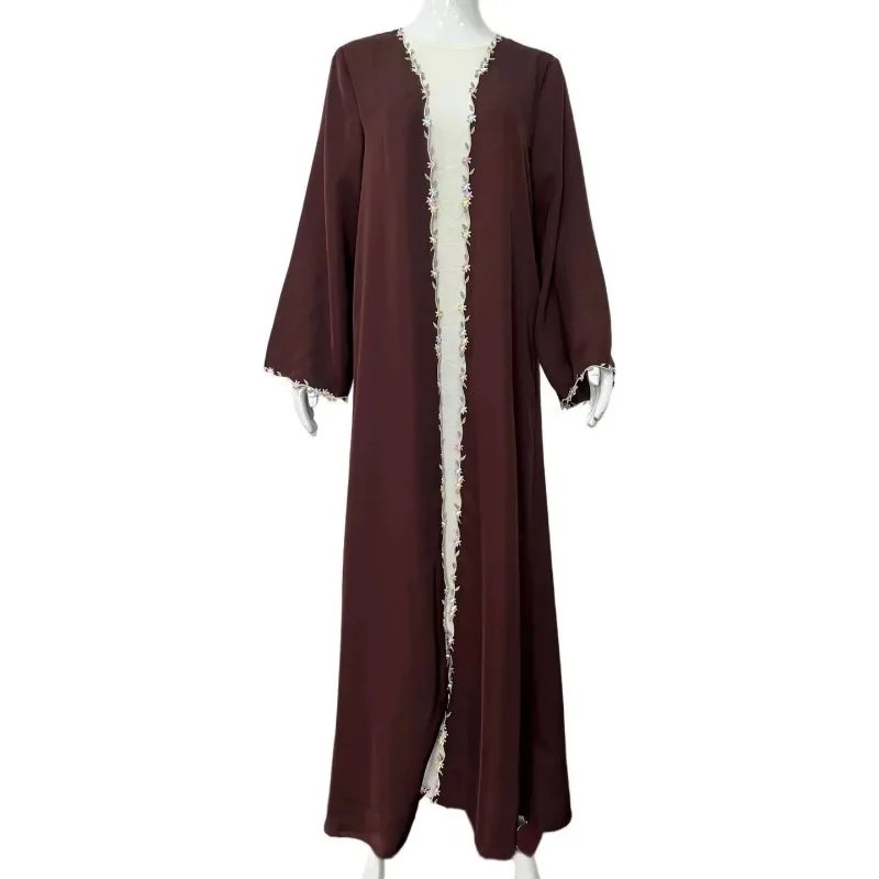 Morocco Muslim Dress Abayas Women Ramadan Embroidery Abaya Dubai Turkey Islam Kaftan Robe Longue Musulmane Vestidos Largos 2025