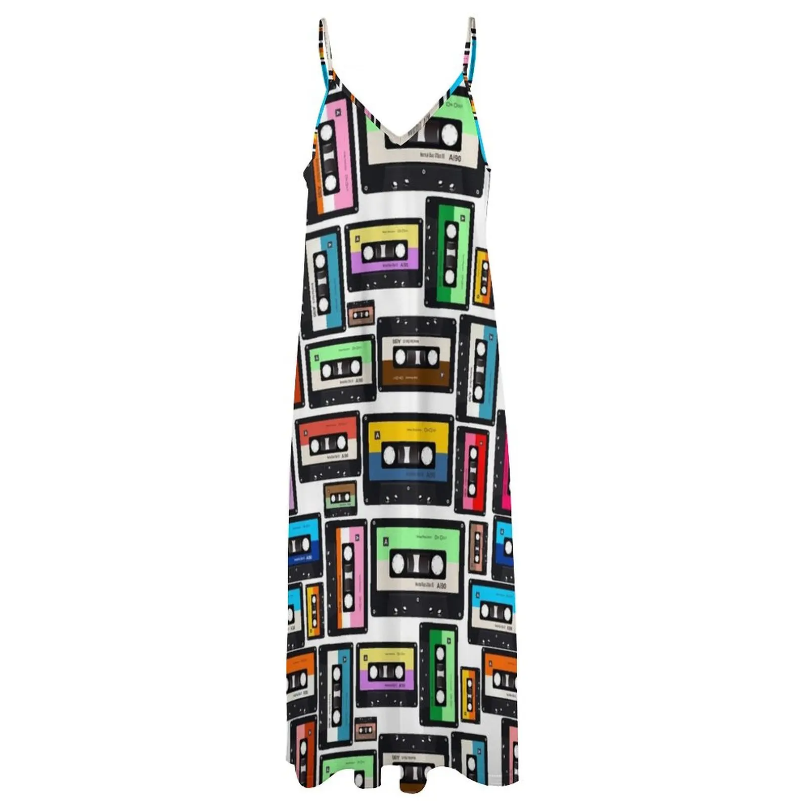 Cassette Vinyl Record Sleeveless Long Dress dress for women summer Women's summer skirt Dress