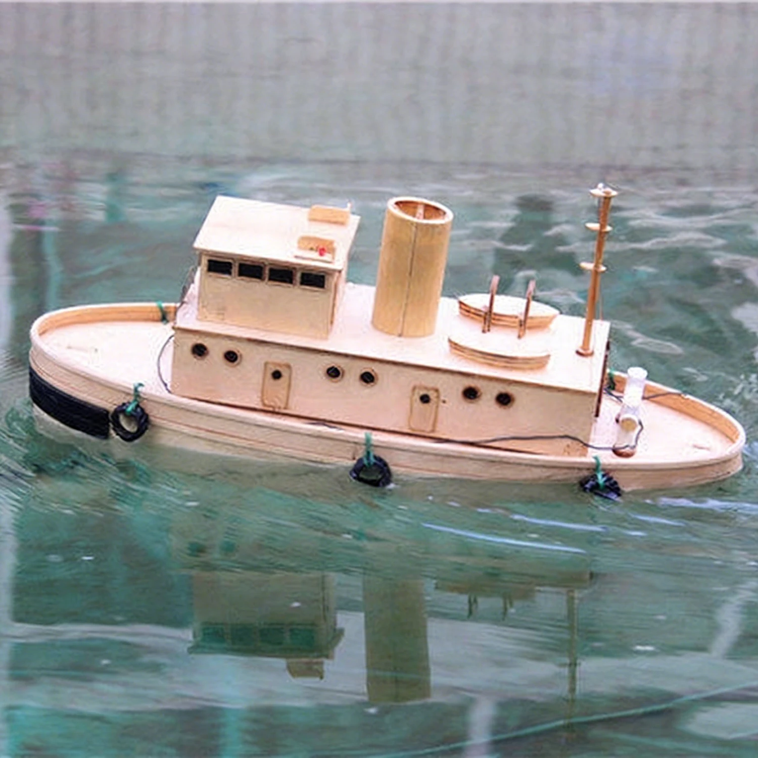 

RC Ships 40cm Arcadio Remote Control Tug Boat Wooden Structure Handmade RC Schiffe Model Kit Ship Toy