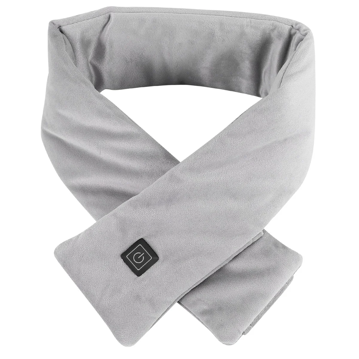 

Winter Electric Heated Scarf 5V 3 Level Adjustable Temperature Scarf USB Charging Heat Control Neck Warmer Gray