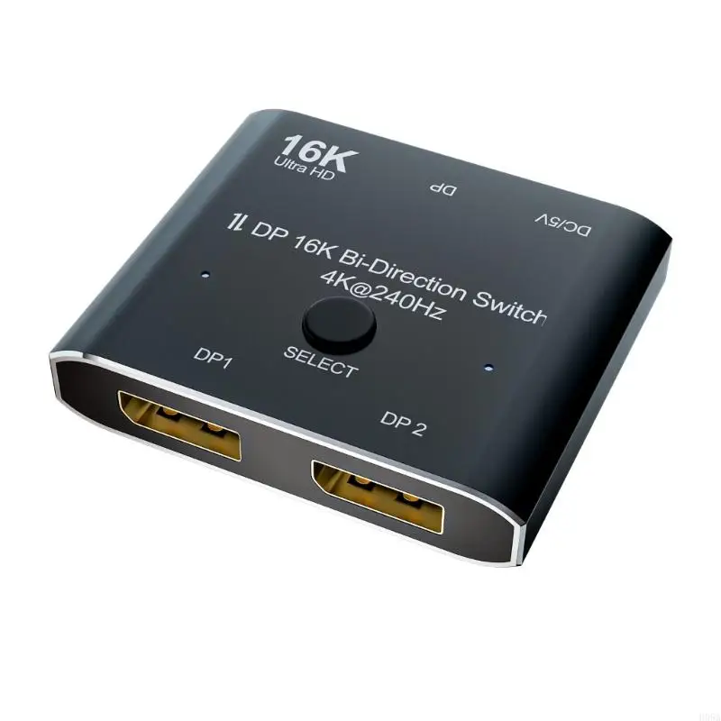 2x1 DisplayPort Video Switcher with 16K Highly 4K@240Hz Rapid