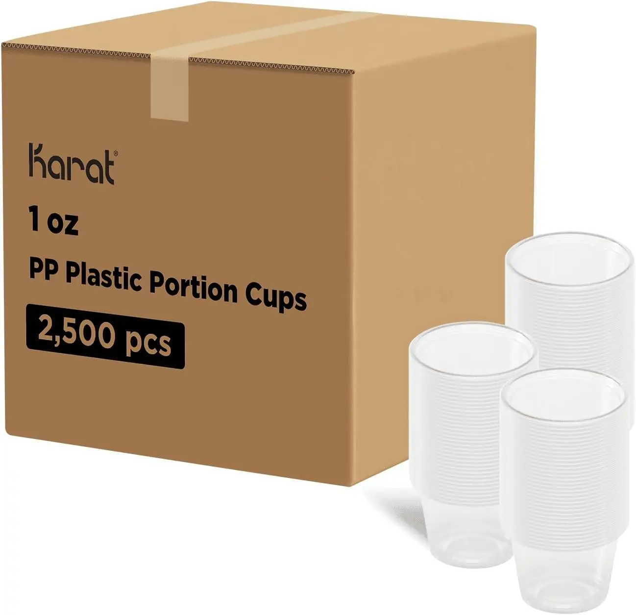 

FP-P100TALL-PP 1 oz. Tall PP Portion Cups - Clear (Case of 2500)