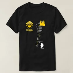 Camino de Santiago Portugal T-Shirt New 100% Cotton Short Sleeve O-Neck Harajuku Casual Mens T-shirt Streetwear