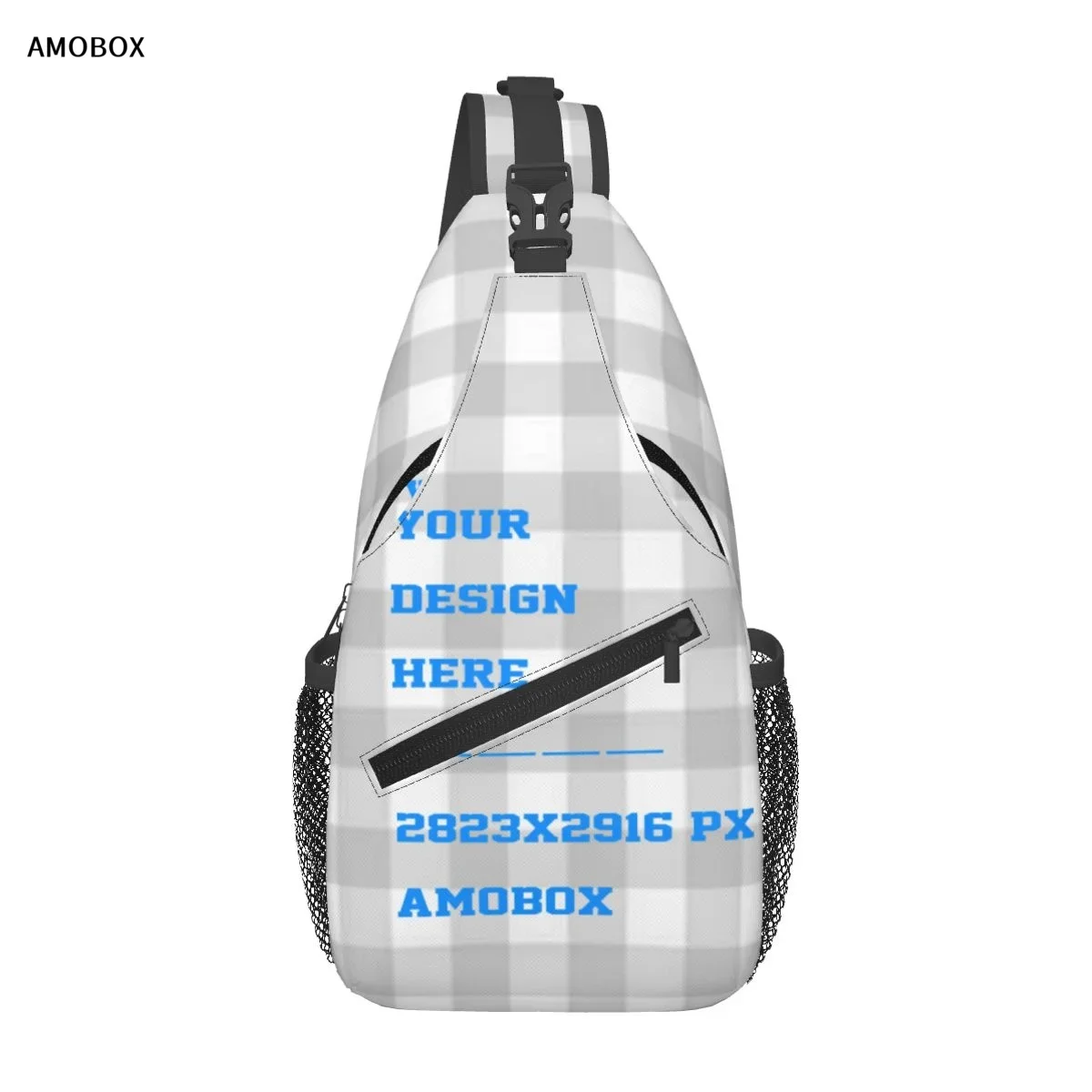 

AMOBOX Customizable Cross Chest Bag Diagonally for Men and Women Backpack Shoulder Crossbody Bag Chest Bag for Ipad