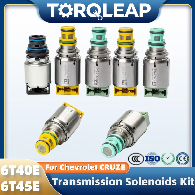 For Chevrolet Cruze Malibu Captiva Buick 6T30E 6T40E 6T45E 6T50E 6T40 6T30 6T45 6T50 Auto Transmission Solenoids Kit