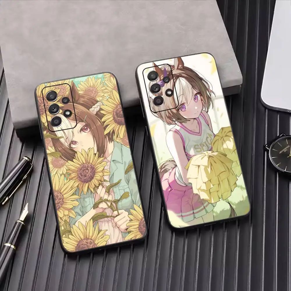 Special Week Uma Musume Cute Phone Case For Samsung S25,S24,S21,S22,S23,S30,Ultra,S20,Plus,Fe,Lite,Note,10,Black Cover