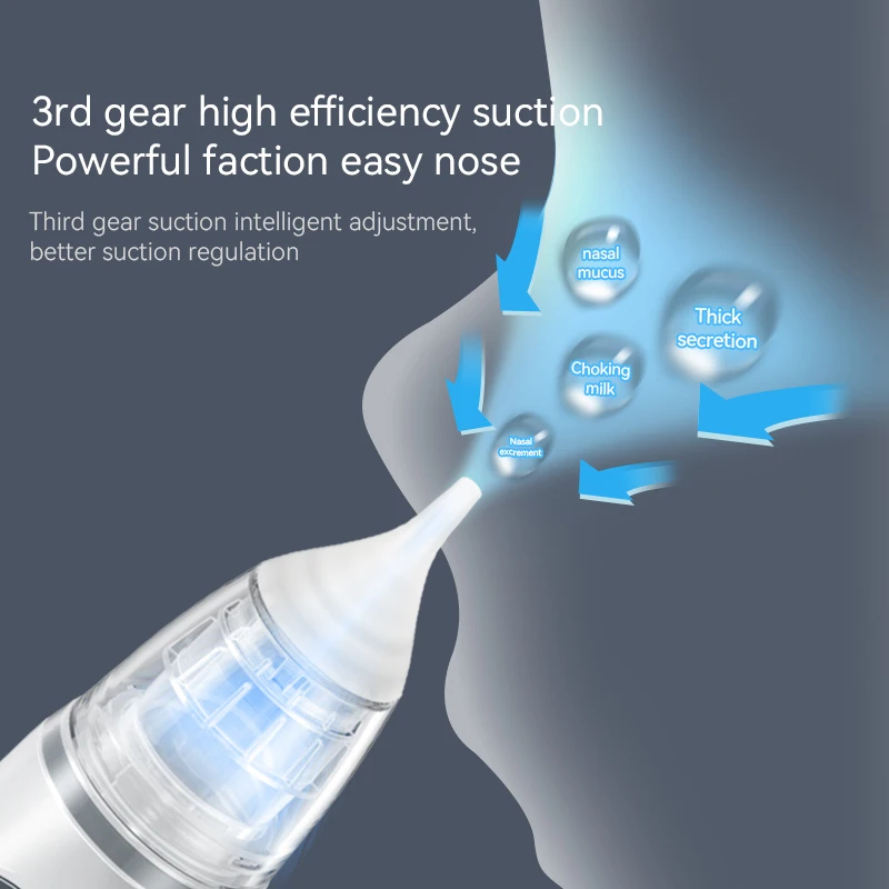 Electric Baby Nasal Aspirator Automatic Nose Sucker Cleaner for Infants Low Noise Health Safety Nose Cleaner for Infants