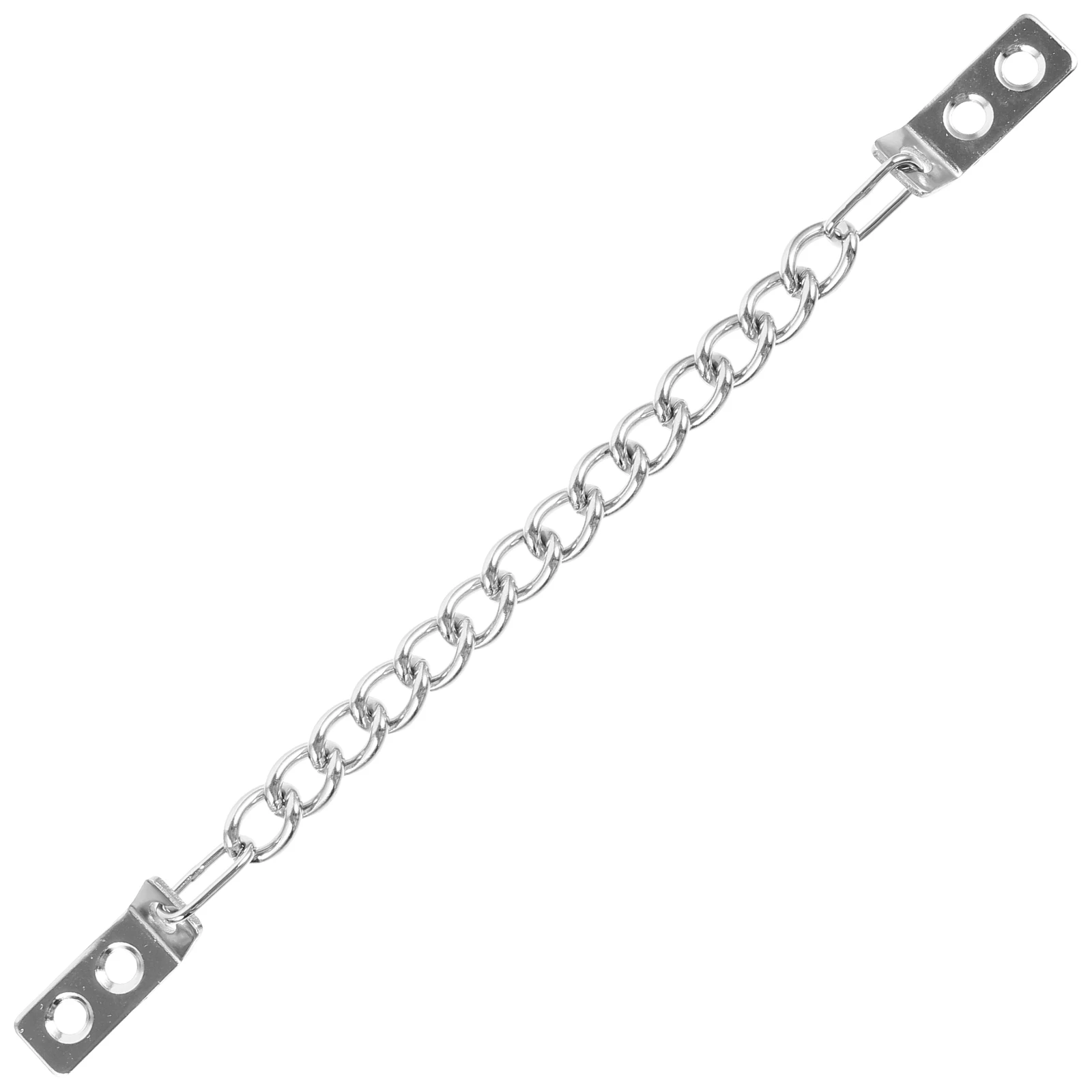 

Anti-Theft Metal Door Chain for Cabinet Display Shelf Decorative Mount Black Rack Counter Chain Security Latch
