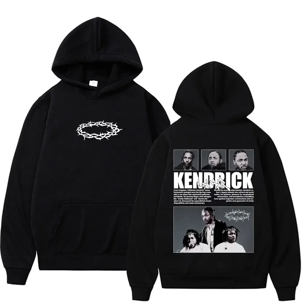 Rapper Kendrick Lamar Album Graphic Hoodies Harajuku Hip Hop Street Vintage Sweatshirt Men Women Fashion Casual Oversized Hoodie