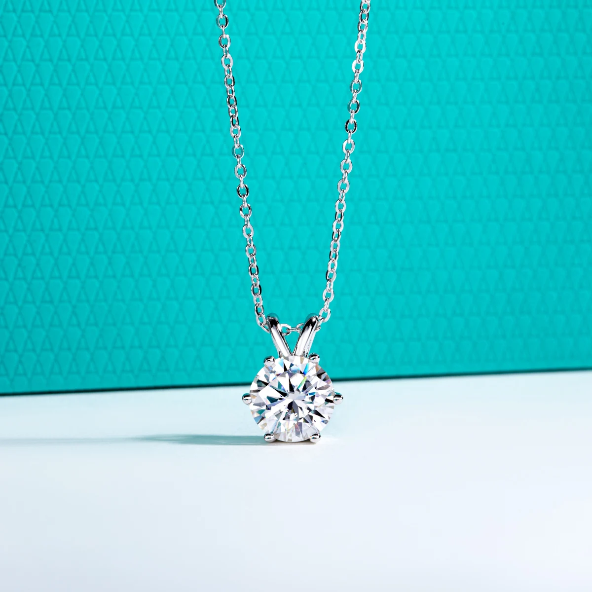 AnuJewel 1ct 3ct 5ct D Color  Moissanite Diamond  Top Quality 18K Gold Plated  Pendant Necklace Fine Jewelry Gifts Wholesale