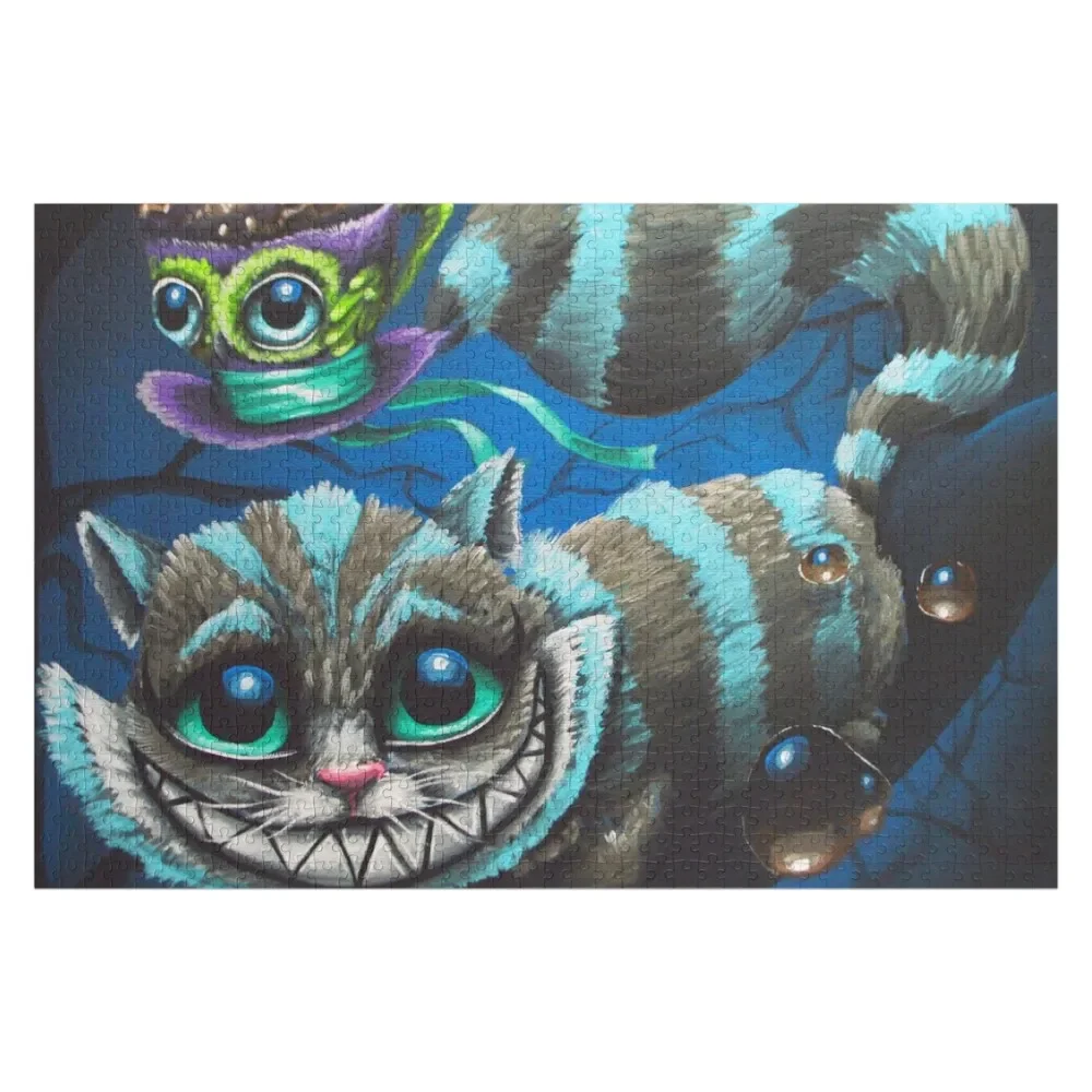 grinning cat Jigsaw Puzzle Wooden Adults Diorama Accessories Custom With Photo Jigsaw For Kids Puzzle