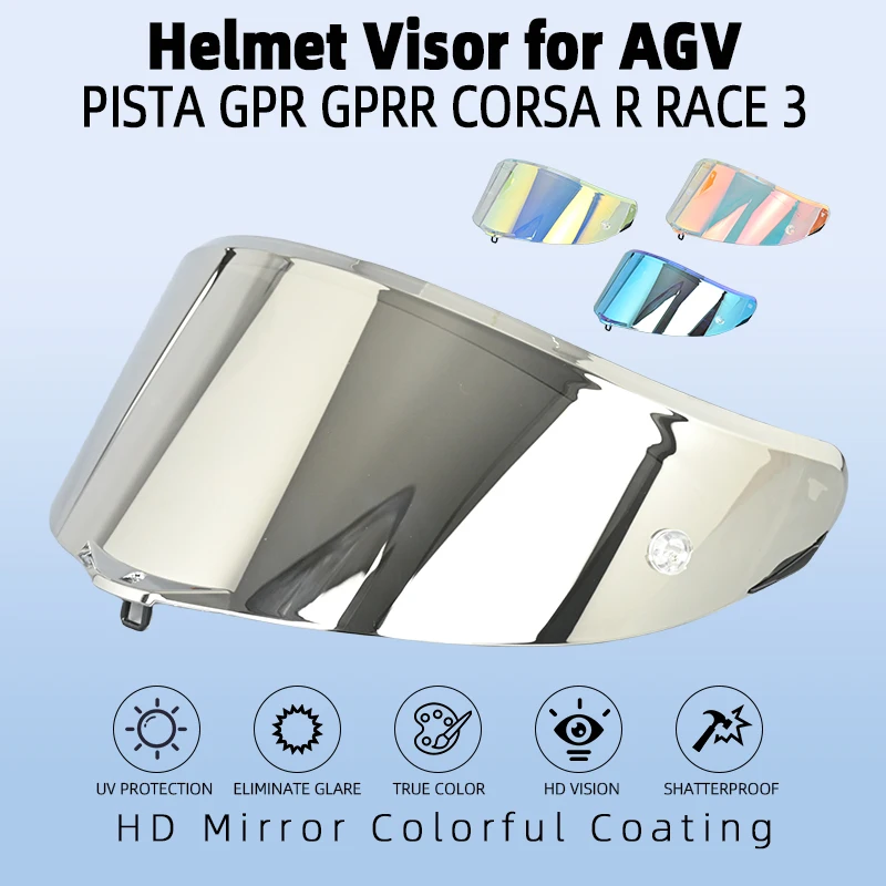 

Photochromic Shield Visor Lenses for AGV Pista GPR GPRR R RACE 2 RACE 3 Full Face Viseira Capacete Motorbike Helmets Parts